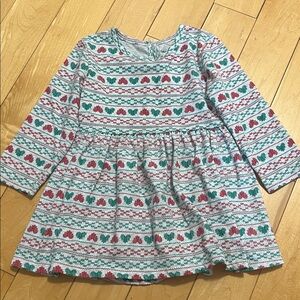 ** FREE ** Baby Girl Festive Christmas Patterned Holiday Dress